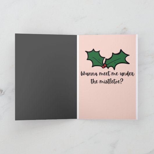 KERST EN ZEG 'IK HOU VAN JE' KAART (Binnen)