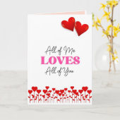 KERST EN ZEG 'IK HOU VAN JE' KAART (Gele Bloem)