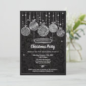 Kerst- en zilverversieringen kaart (Staand voorkant)