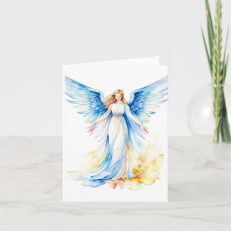 Kerst Engel B - Waterverven & Pen Kaart