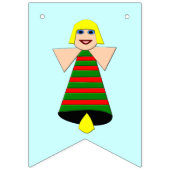 Kerst Engel Bell Bunting Vlaggen Vlaggetjes (Derde vlag)