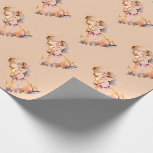 Kerst Engel Blessing Cadeaupapier (Hoek)