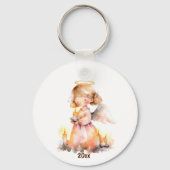 Kerst Engel Blessing Sleutelhanger (Achterkant)