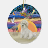 Kerst Engel - Coton de Tulear Keramisch Ornament (Links)