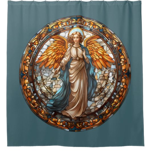 Kerst Engel Douchegordijn (Voorkant)