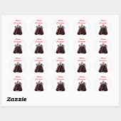Kerst Engel Envelope Seals Ronde Sticker (Vel)