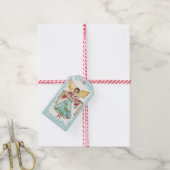 Kerst Engel Gepersonaliseerd Cadeaulabel (Met Touw)