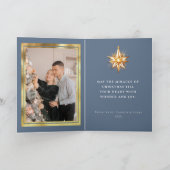 Kerst engel gevouwen foto kaart (Binnen)