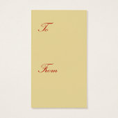 Kerst Engel Gift Labels Behuizing Kaarten Fine Art Visitekaartjes (Achterkant)