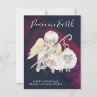 Kerst Engel Herder met Lambs Vrede op Aarde