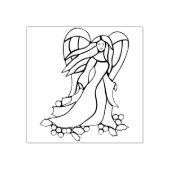 Kerst engel kunst stempel (Afrduk)