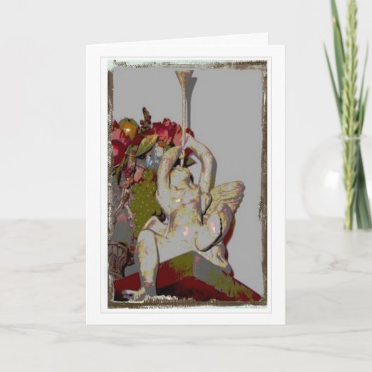 Kerst engel l feestdagen kaart (Voorkant)