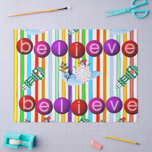 Kerst Engel Santa Tissue Papier Geloven (Craft)