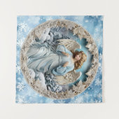 Kerst Engel Tapestry Wandkleed (Voorkant (horizontaal))