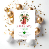 Kerst engel typografie kerstfeest in kaart