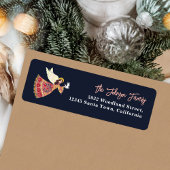 Kerst engel van de vrede Familie Kerstmis Etiket