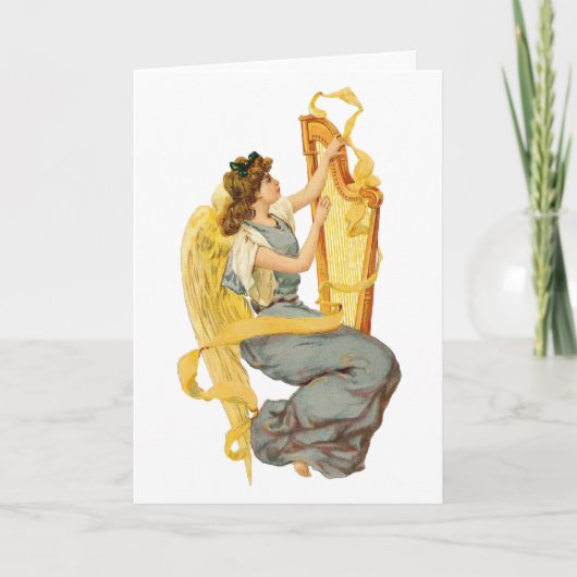 Kerst Engel van Ierland Feestdagen Kaart (Voorkant)