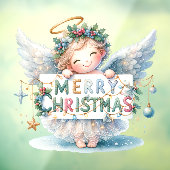 Kerst Engel Venster Cling Raamsticker (Vel 3)