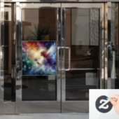 Kerst Engel Venster Cling Raamsticker (Kantoordeur)