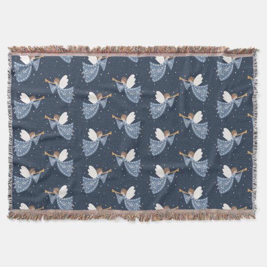 Kerst Engel Vrede op Aarde Vakantie Hartelijk Deken (Voorkant)