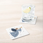 Kerst Engel Vrede op Aarde Vakantie Hartelijk Kartonnen Onderzetters (Insitu)