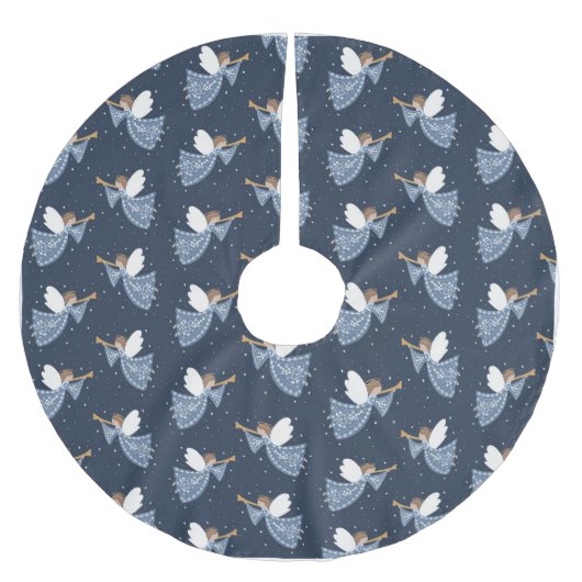 Kerst Engel Vrede op Aarde Vakantie Hartelijk Kerstboom Rok (Voorkant)