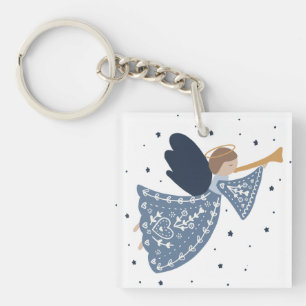 Kerst Engel Vrede op Aarde Vakantie Hartelijk Sleutelhanger