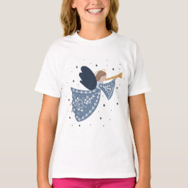 Kerst Engel Vrede op Aarde Vakantie Hartelijk T-shirt