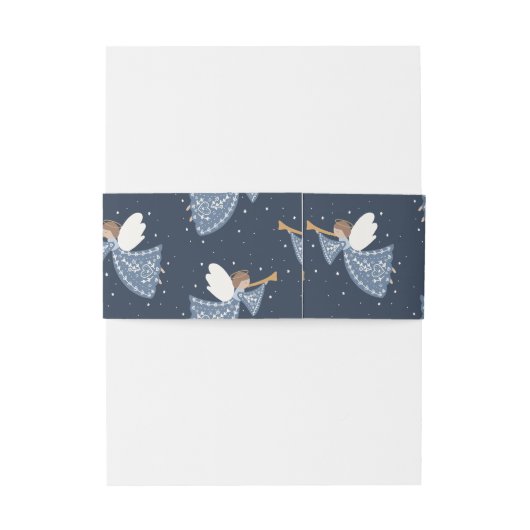 Kerst Engel Vrede op Aarde Vakantie Hartelijk Uitnodigingen Wikkel (Achterkant Voorbeeld)