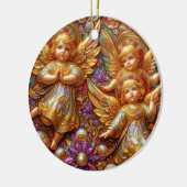 Kerst ~ Engelen 19e eeuw ~ Keramisch Ornament (Links)