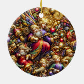 Kerst ~ Engelen 19e eeuw ~ Keramisch Ornament (Achterkant)