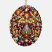 Kerst ~ Engelen 19e eeuw ~ Keramisch Ornament (Rechts)