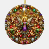 Kerst ~ Engelen 19e eeuw ~ Keramisch Ornament (Voorkant)