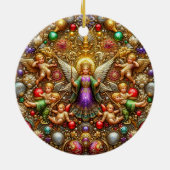 Kerst ~ Engelen 19e eeuw ~ Keramisch Ornament (Achterkant)