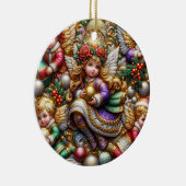 Kerst ~ Engelen 19e eeuw ~ Keramisch Ornament (Rechts)