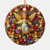 Kerst ~ Engelen 19e eeuw ~ Keramisch Ornament (Voorkant)