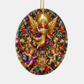 Kerst ~ Engelen 19e eeuw ~ Keramisch Ornament (Rechts)