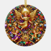 Kerst ~ Engelen 19e eeuw ~ Keramisch Ornament (Voorkant)