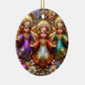 Kerst ~ Engelen 19e eeuw ~ Keramisch Ornament (Rechts)