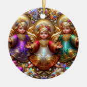 Kerst ~ Engelen 19e eeuw ~ Keramisch Ornament (Voorkant)