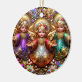 Kerst ~ Engelen 19e eeuw ~ Keramisch Ornament (Links)