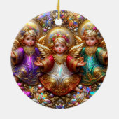 Kerst ~ Engelen 19e eeuw ~ Keramisch Ornament (Achterkant)