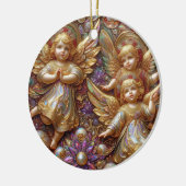 Kerst ~ Engelen 19e eeuw ~ Keramisch Ornament (Links)