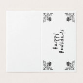 Kerst Engelse herdershond Santa zak DIY wensen Kaart (Buitenkant ongevouwen)