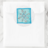 Kerst Envelope Sealer Ronde Sticker (Tas)