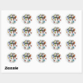 Kerst Envelope Sealer Ronde Sticker (Vel)