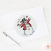 Kerst Envelope Sealer Ronde Sticker (Envelop)