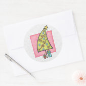 Kerst Envelope Sealer Ronde Sticker (Envelop)