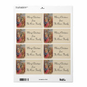 Kerst Epiphany Drie Koningen Heilige Familie Etiket (Full Sheet)