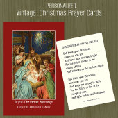Kerst Epiphany Geboorte Gepersonaliseerd Gebed Visitekaartje